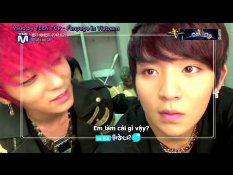 [Vietsub] 130905 Mnet Wide - M! Countdown What's Up LA Behind - Teen Top's cut