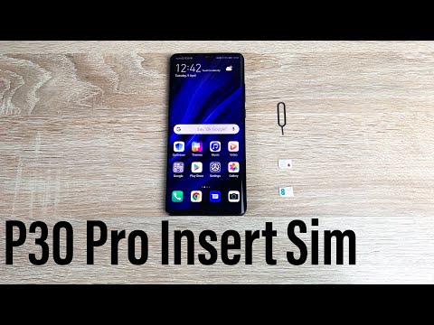 How to insert sim card into Huawei P30 Pro