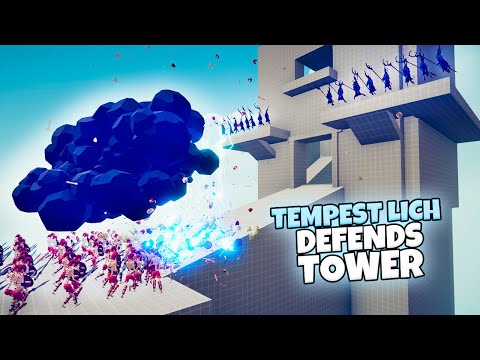 TEMPEST LICH DEFENDS TOWER vs EVERY FACTION | TABS Gameplay