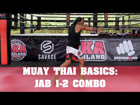 Muay Thai Basics: Jab 1-2 Combo - AKA Techniques