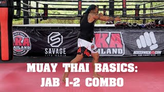 Muay Thai Basics - Jab 1-2 Combo