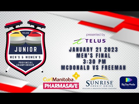 McDONALD VS FREEMAN - 2023 TELUS Junior Men's Curling Championship - SHEET D