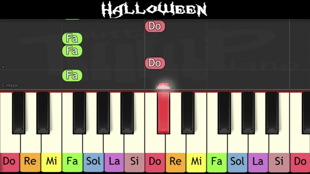 Apprendre le thème du film Halloween au piano (très facile pour enfants ou débutants)