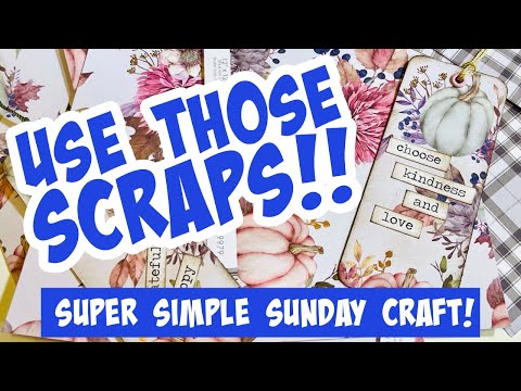 let’s MAKE double thick BOOKMARKS from SCRAPS…🌟🌟EASY🌟🌟