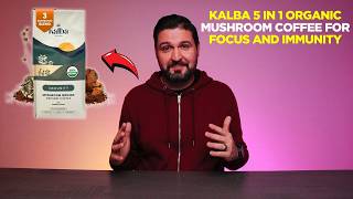 Kalba 5 in 1 Organic Mushroom Coffee for Focus and Immunity