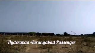 preview picture of video 'Aurangabad Passenger- #Aurangabad Passenger corss Kumbefal railway gate near Shendra MIDC'