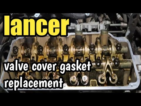 How to replace valve cover gasket, spark plug seals Mitsubishi Lancer