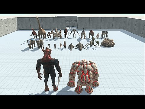 KOZAROG WITH LAVA GOLEM VS BOSS & MINI BOSS - Animal Revolt Battle Simulator