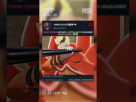 🤯 NARUTO'S BARYON MODE COOKED ISSHIKI 🥶 #viralshort