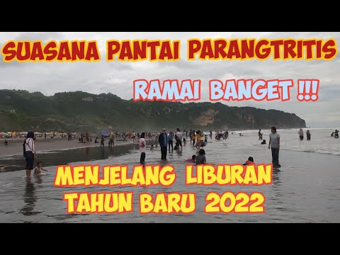 Liburan Menjelang tahun baru 2022 | pantai Parangtritis | ramai banget
