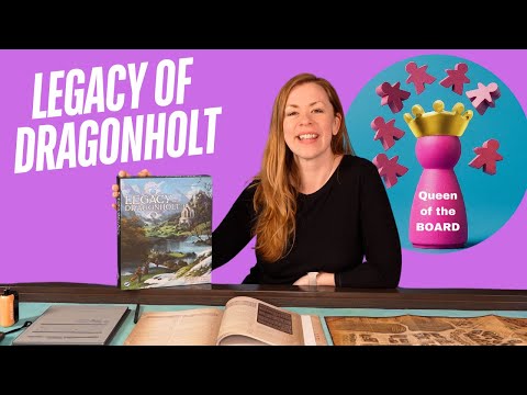 Legacy of Dragonholt first thoughts - solo boardgames Queen of the Board