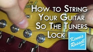 How to Lock Your Tuners! (No Slip... Better Tune)