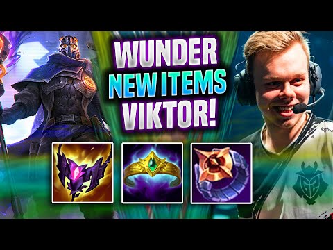 WUNDER TRIES VIKTOR MID WITH NEW ITEMS! - FNC Wunder Plays Viktor MID vs Cassiopeia! |