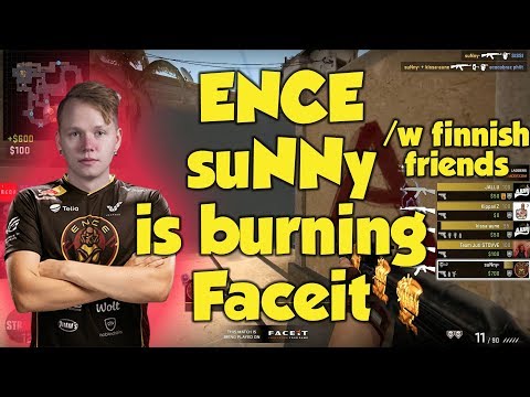 CS:GO - ENCE suNNy on Faceit /w Finnish friends - Mirage