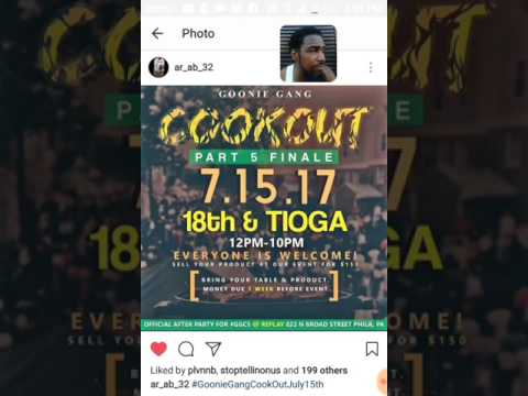 S.4.G INSIDE AR - AB OBH GOONIE GANG COOK OUT "COME OUT TO THE NEXT ONE" (IIWIIOP SHOW)