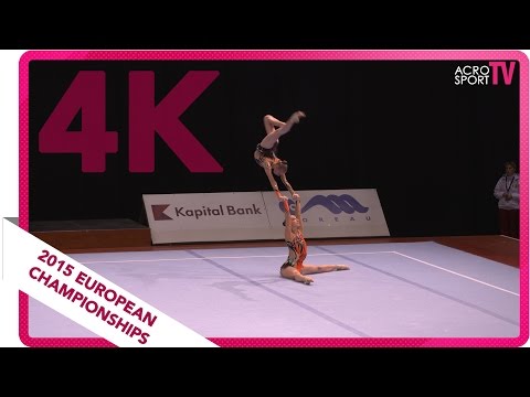 Bartashevich, Mikhnovich - Belarus - Women´s pair - Senior all-around - European Championship 2015