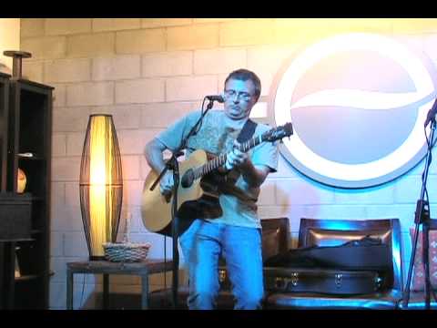 Bill.Dutcher a modern acoustic guitarist performing at a open mic  in Phoenix Arizona