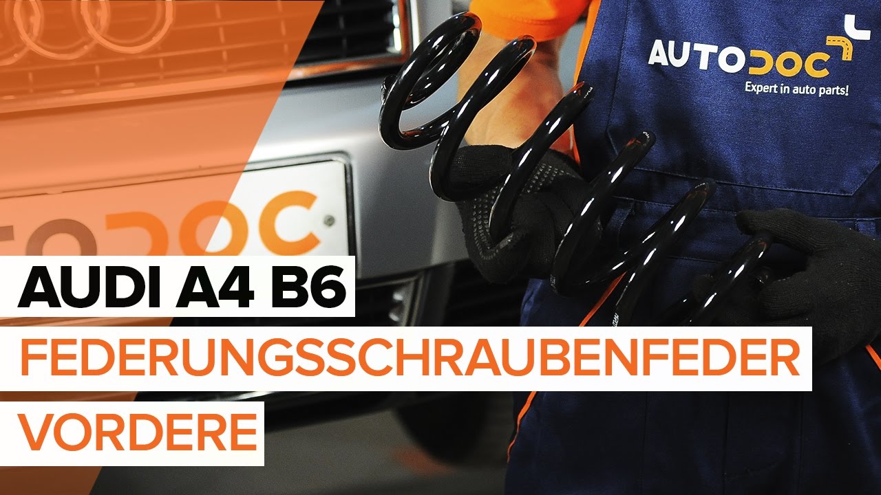 Wie Audi A4 B6 Federn vorne wechseln - Schritt für Schritt Anleitung