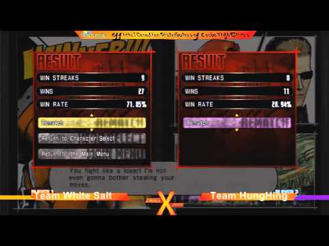 CrossXover Japan Relief Charity - MvC3 - Team White Salt vs Team HungHing (Set 1)
