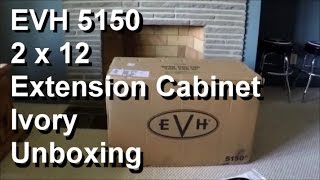 Video thumbnail for EVH 5150 212 cabinet unboxing EVH 2x12 Ivory cabinet by Steve Cone Rock N Roll