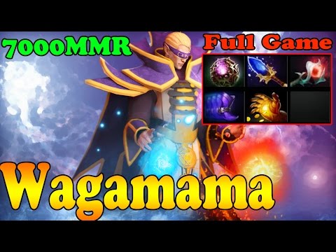Dota 2 - Wagamama 7000 MMR Plays invoker - Full Game - Pub Match Gameplay!