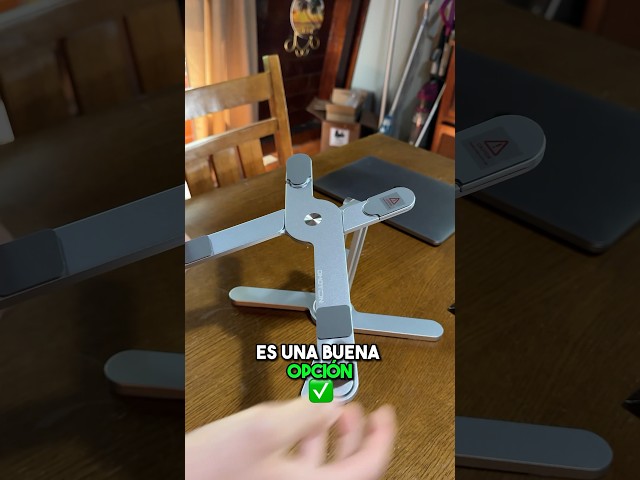 Vídeo relacionado con KHROMAX Soporte Portátil Giratorio 360° para Laptop 10-17”, Altura Ajustable, Aluminio Plegable y Antideslizante