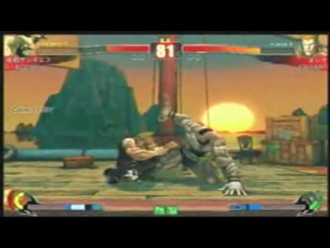 SF4:Haneyama (Ch),Yoshiwo (Gu) vs ? (Bi),Itabashi (Za) - TRF 2on2 Tournament - 09-04-2010
