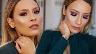 Fall Cranberry Smokey eye