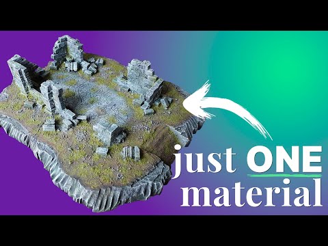🏛️ RUINED TEMPLE for DnD & Wargaming (Cheap and Easy fantasy terrain)