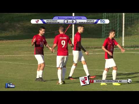 PÉCSVÁRADI SPARTACUS SE - SPORT36 KOMLÓI BÁNYÁSZ  3 - 0 (1 - 0)