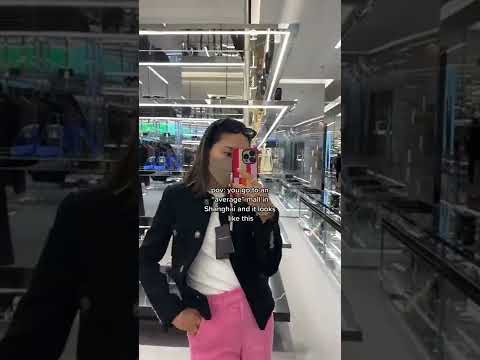 shoppings em Xangai estão em outro nível #shorts