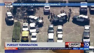 Reckless Anaheim pursuit ends in parking lot standoff | Caught on Camera