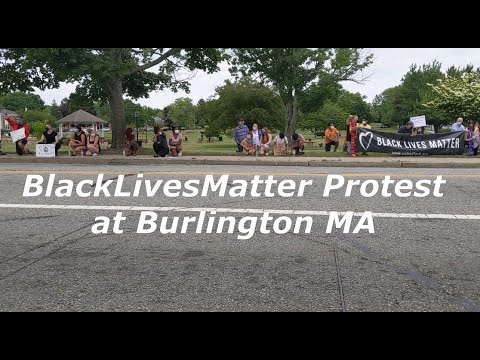 Black lives matter protest at Burlington MA