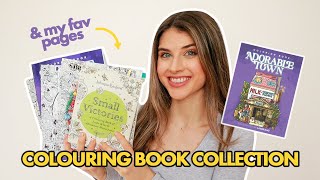 MY COLOURING BOOK COLLECTION 2024 (& my FAVOURITE completed pages)
