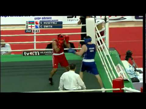 Light Heavy (81kg) SF - Huseynli (AZE) vs Smith (ENG) - 2012 European Olympic Qualifying Event