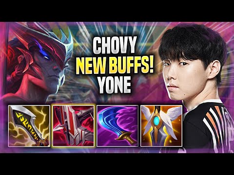 CHOVY TRIES YONE WITH NEW BUFFS! - GEN Chovy Plays Yone MID vs Akali! | Season 2022