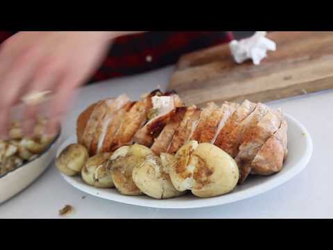 Cooking Turkey on a Flare Fire Outdoor Fireplace