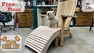 127 - Adirondack Chair Footrest - Ottoman Free Plans