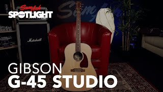 Video thumbnail for Gibson G-45 Studio | Everything You Need to Know by Sam Ash Music