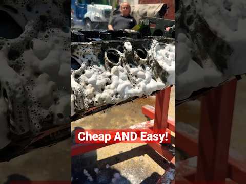 $1 Oven Cleaner vs Greasy Engine Block #enginebuild #autorepair #mechanic #tooltips #carguy