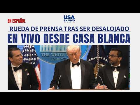 URGENTE  Rueda de prensa Trump tras ser desalojado de la cena por tirador | USA EN VIVO 🔴