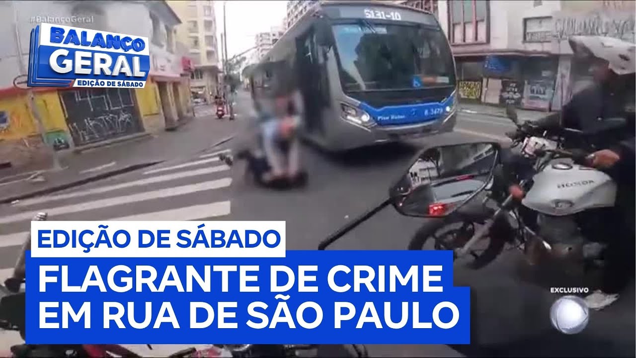 Motociclista flagra ciclista roubando celular de pedestre em Sp e persegue ladrão
