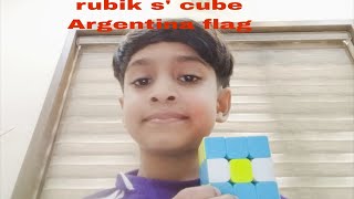 How to make rubik s' cube Argentina Flag