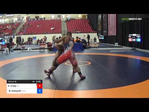 2018 Marine Corps US Open/Senior Men's Greco-Roman 82 Rnd Of 16 - Austin Craig (All ) Vs. Barrett
