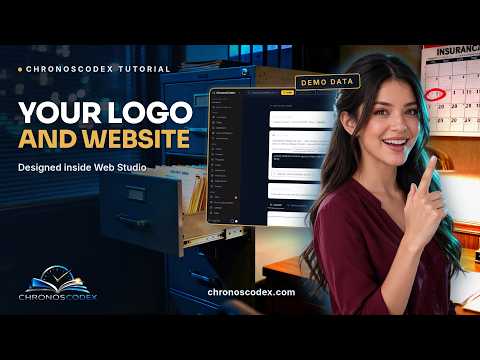 Design your logo and website with AI — ChronosCodex Web Studio video tutorial