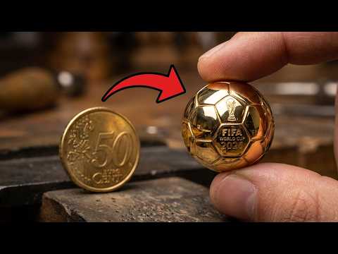Transforming a Simple 50c Coin Into a FIFA World Cup Ball