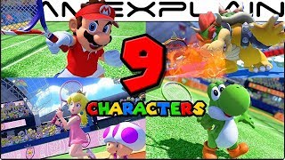 9 Characters Will be Playable in Mario Tennis Aces' Tournament Demo! (5 Unlockable)