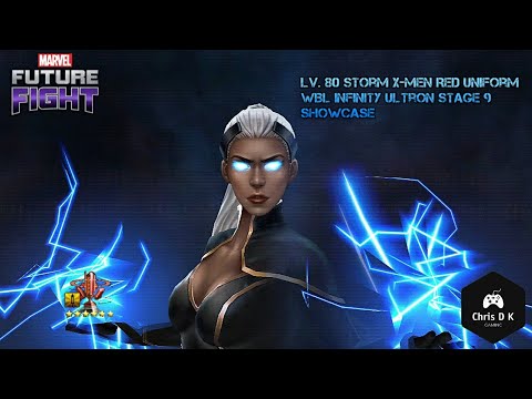 Lv 80 X-men Red Storm vs Infinity Ultron | Marvel Future Fight