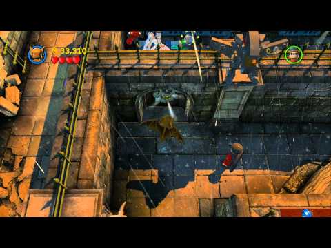 LEGO Batman 2 DC Super Heroes 100% Guide - Arkham Asylum Antics (All Minikits, Citizen in Peril)