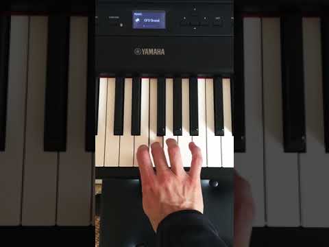 D Harmonic Minor Piano Scale #shorts